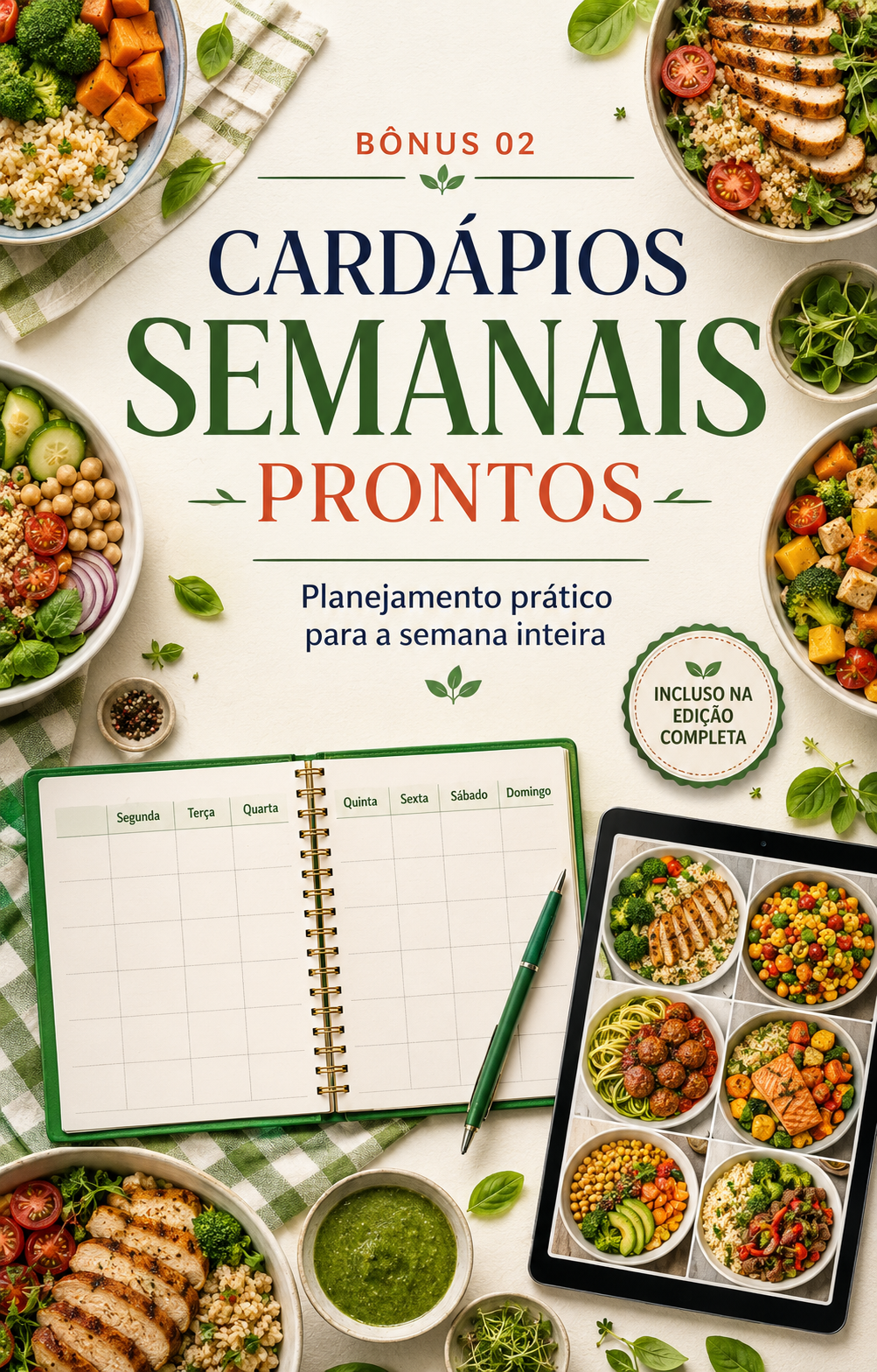 Capa do bônus Cardápios Semanais Prontos